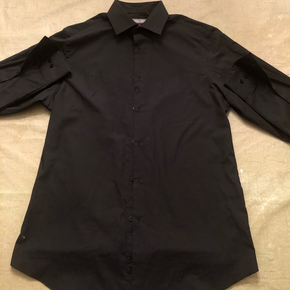 Geoffrey Beene black dress shirt